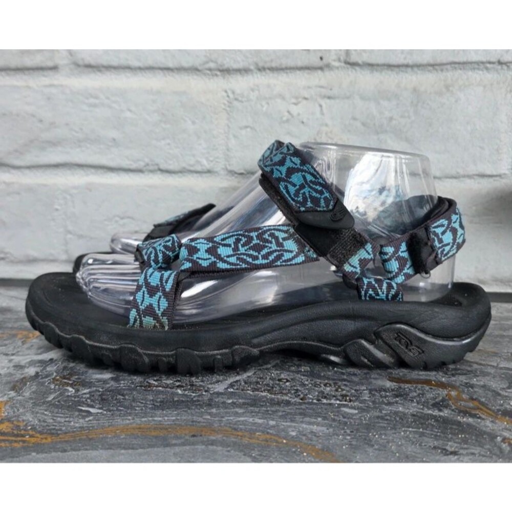 Teva Women's Hurricane 4 Triton Griffin Blue Black Hiking Sport Sandals Size 8 - Picture 2 of 9
